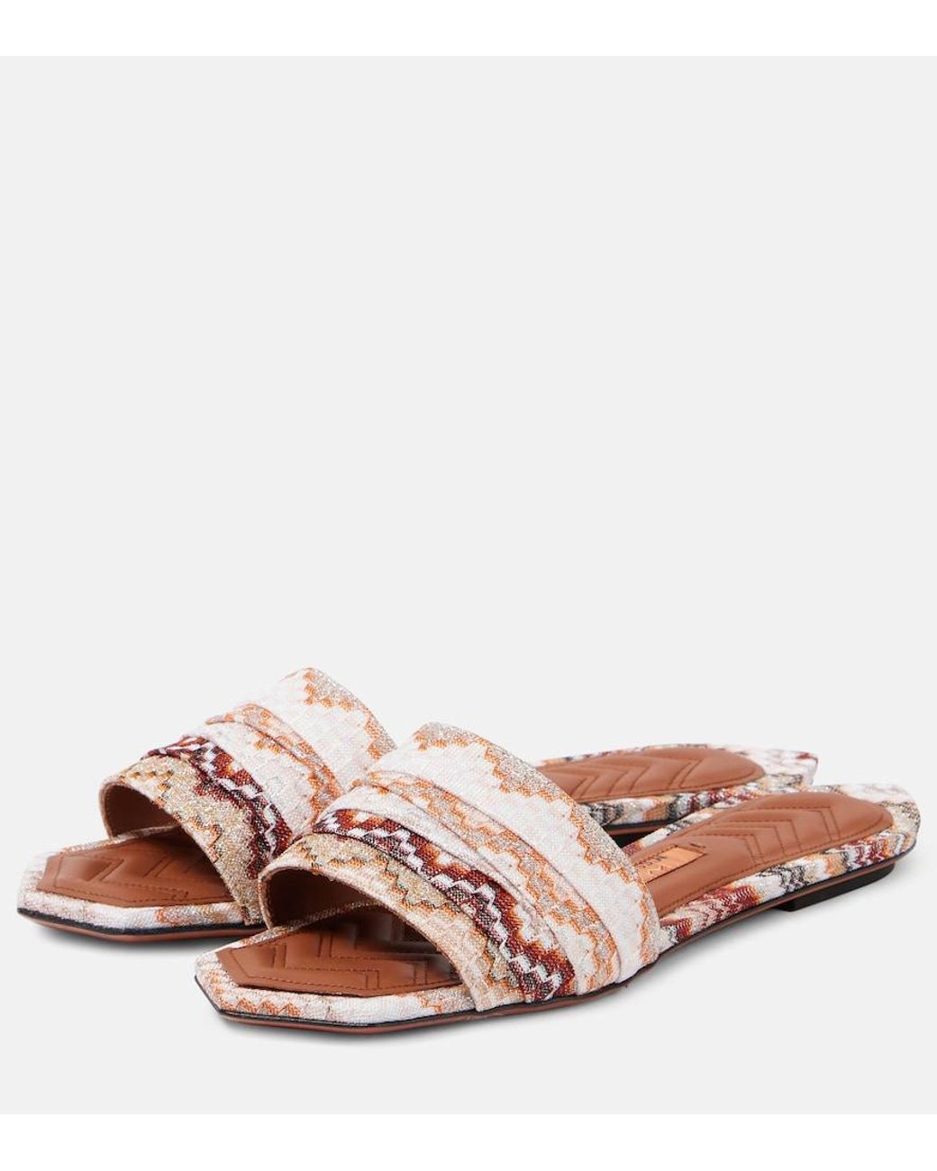 Missoni Pink Gia Raschel Sandals