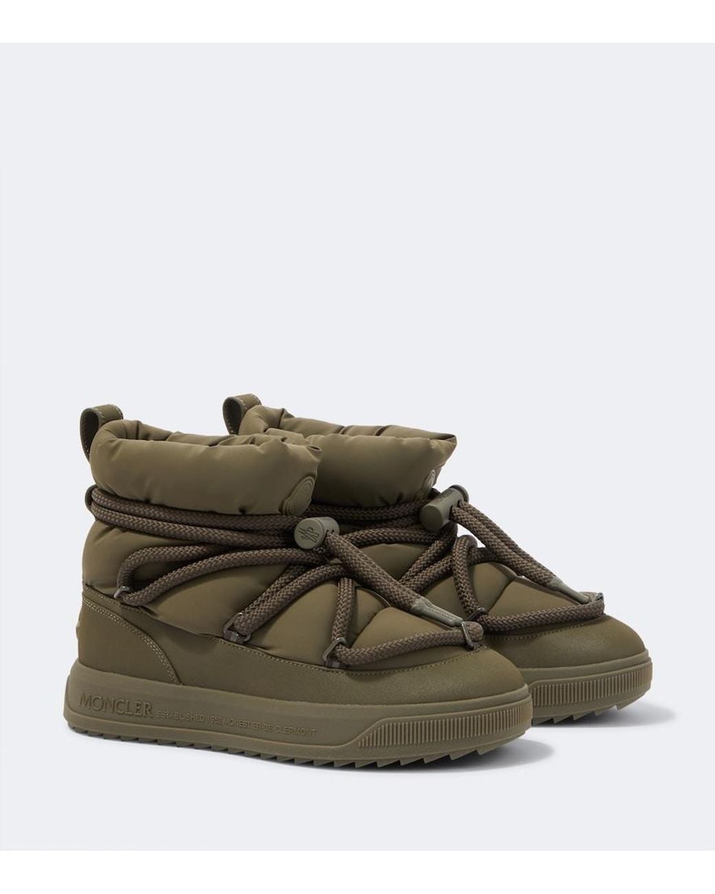 Moncler Green Altive Mid Snow Boots for men