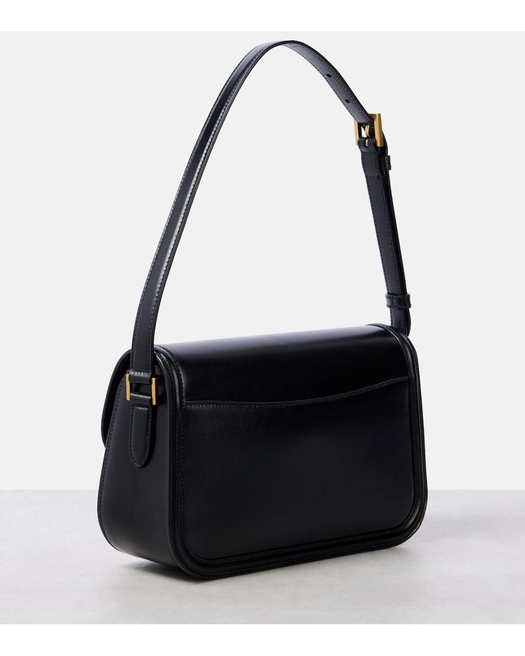 Saint Laurent Black Solferino Small Leather Shoulder Bag