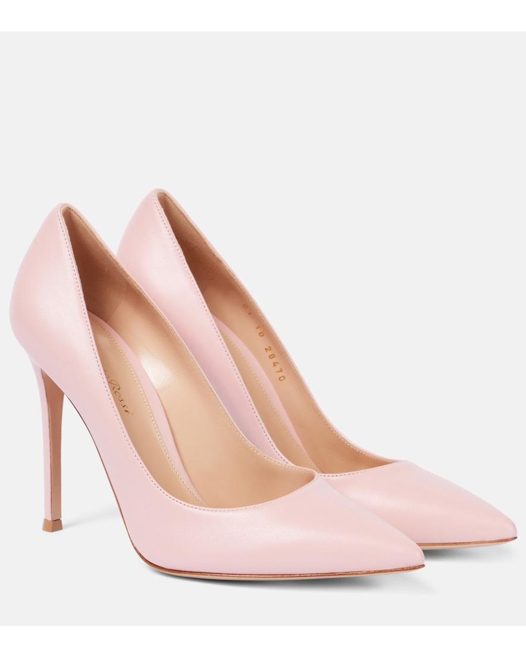 Gianvito Rossi Pink Gianvito 105 Leather Pumps