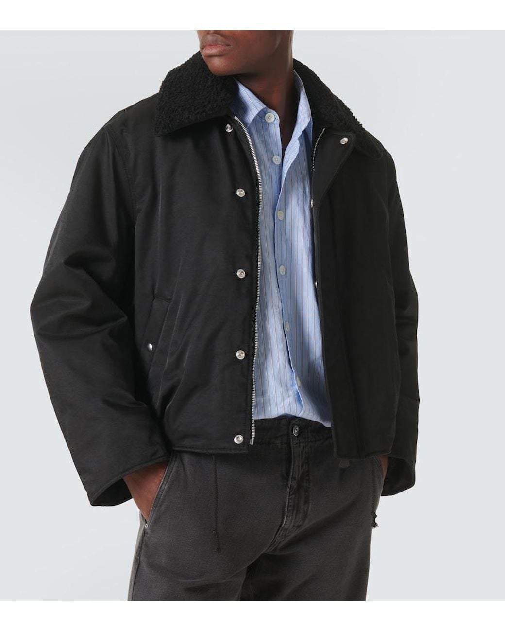 Our Legacy Black Ace Cotton-Blend Jacket for men