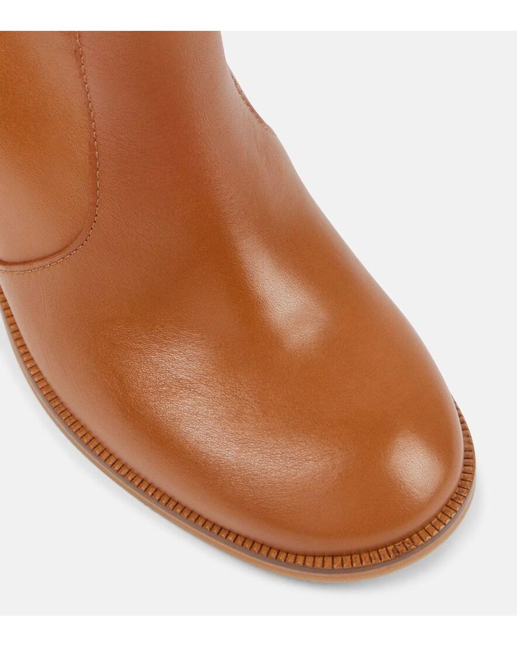 See By Chloé Brown New Ring 80 Leather Ankle Boots