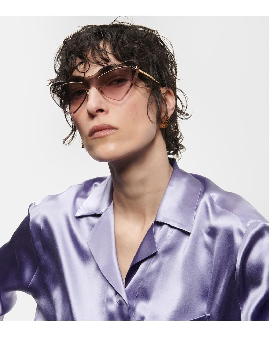 Loewe White Paula's Ibiza Heart-shaped Sunglasses