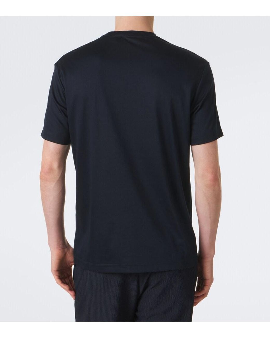 Giorgio Armani Blue Cotton Jersey T-Shirt for men