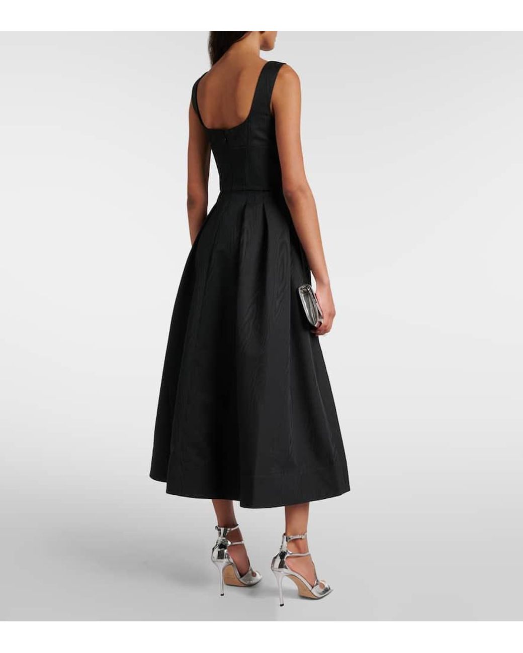 Rebecca Vallance Cielo Midi Dress in Black | Lyst