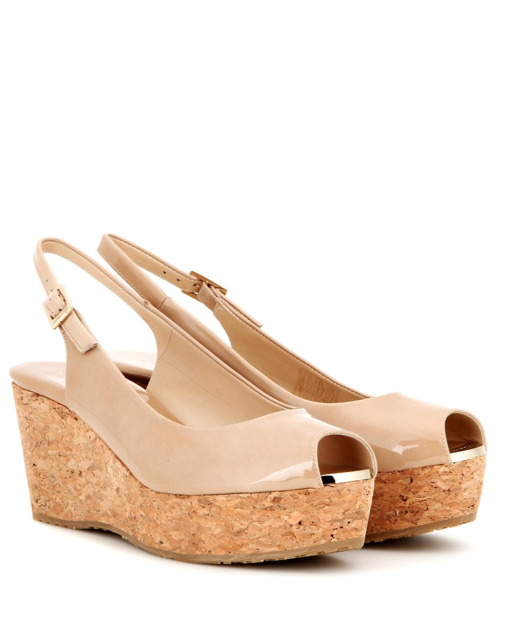 Jimmy choo patent wedges sale