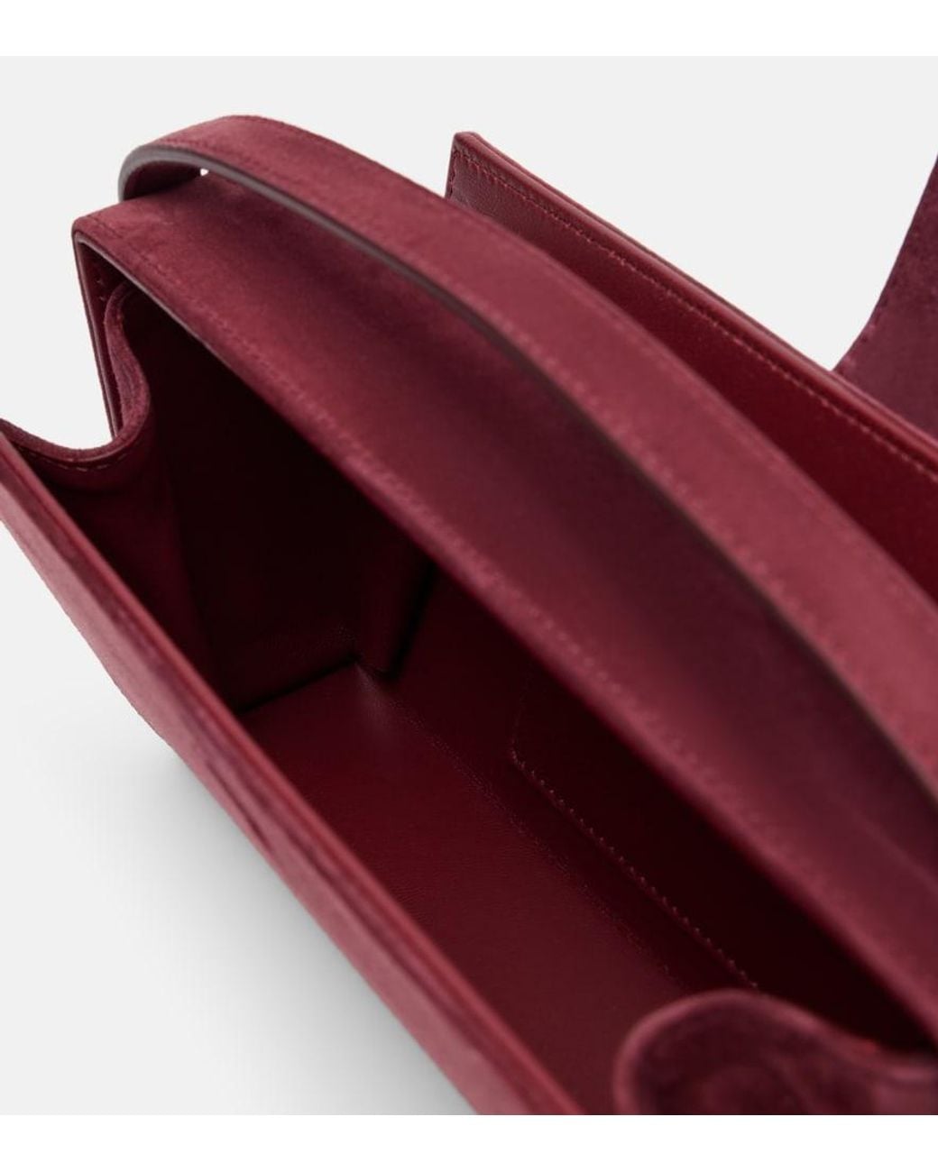 Magda Butrym Red Apolonia Suede Clutch
