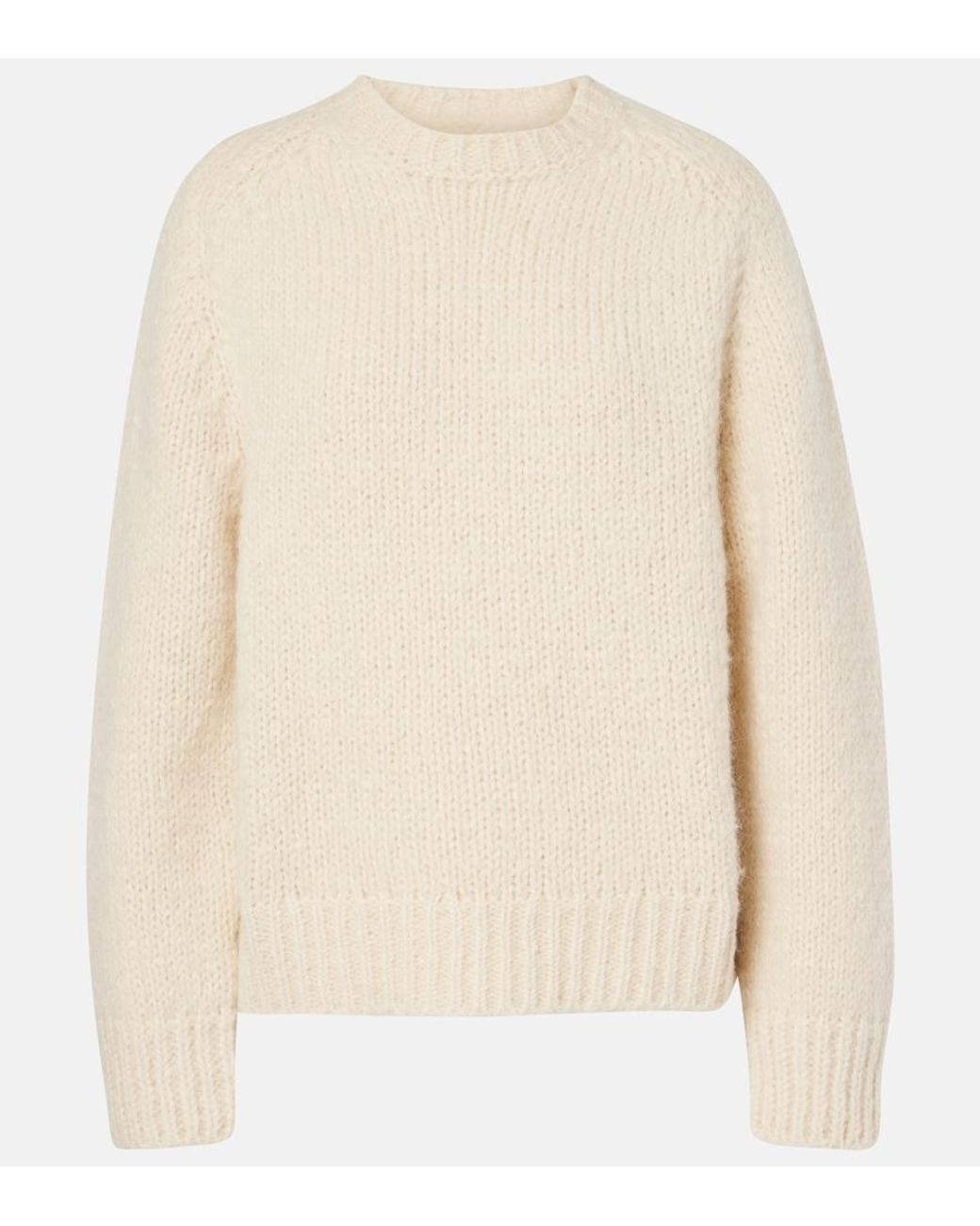 Jil Sander Natural Mohair And Wool-Blend Sweater