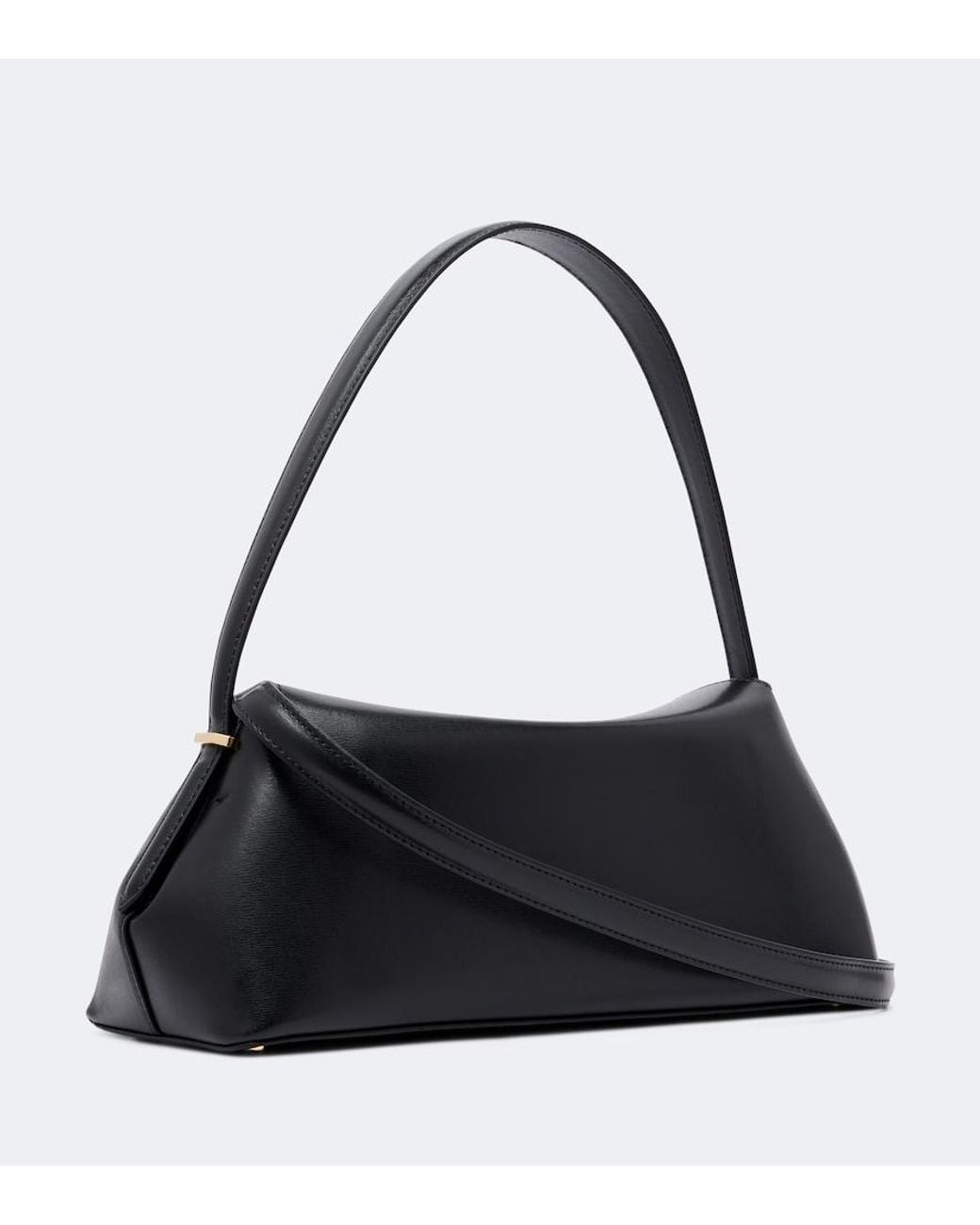 Totême  Black T-Lock Small Leather Shoulder Bag