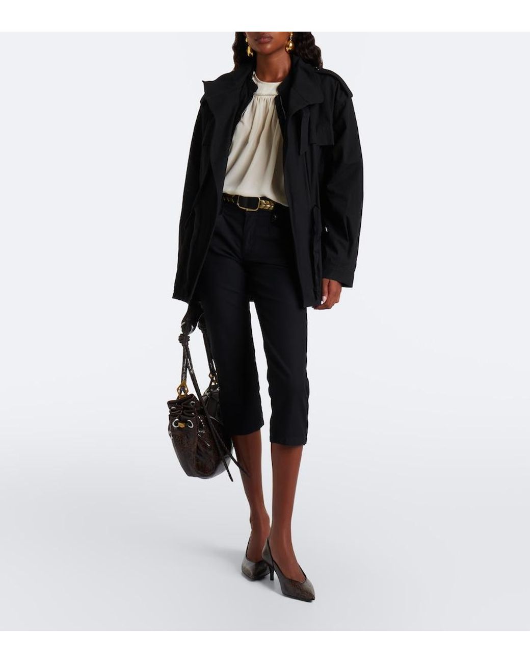 Isabel Marant Black Berna Capri Jeans