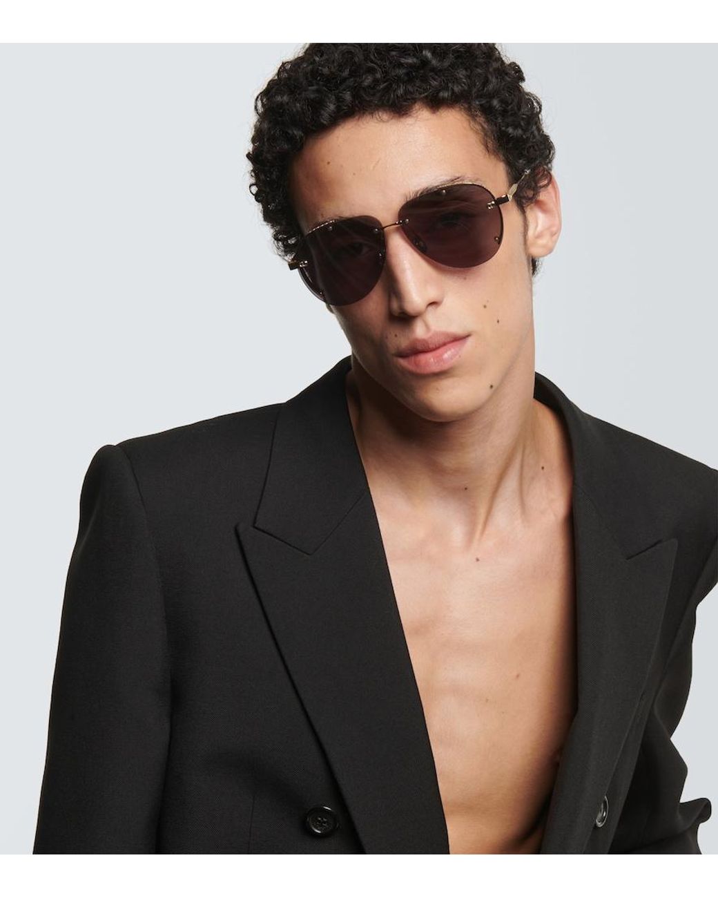 Dior Metallic Neodior A1U Aviator Sunglasses for men