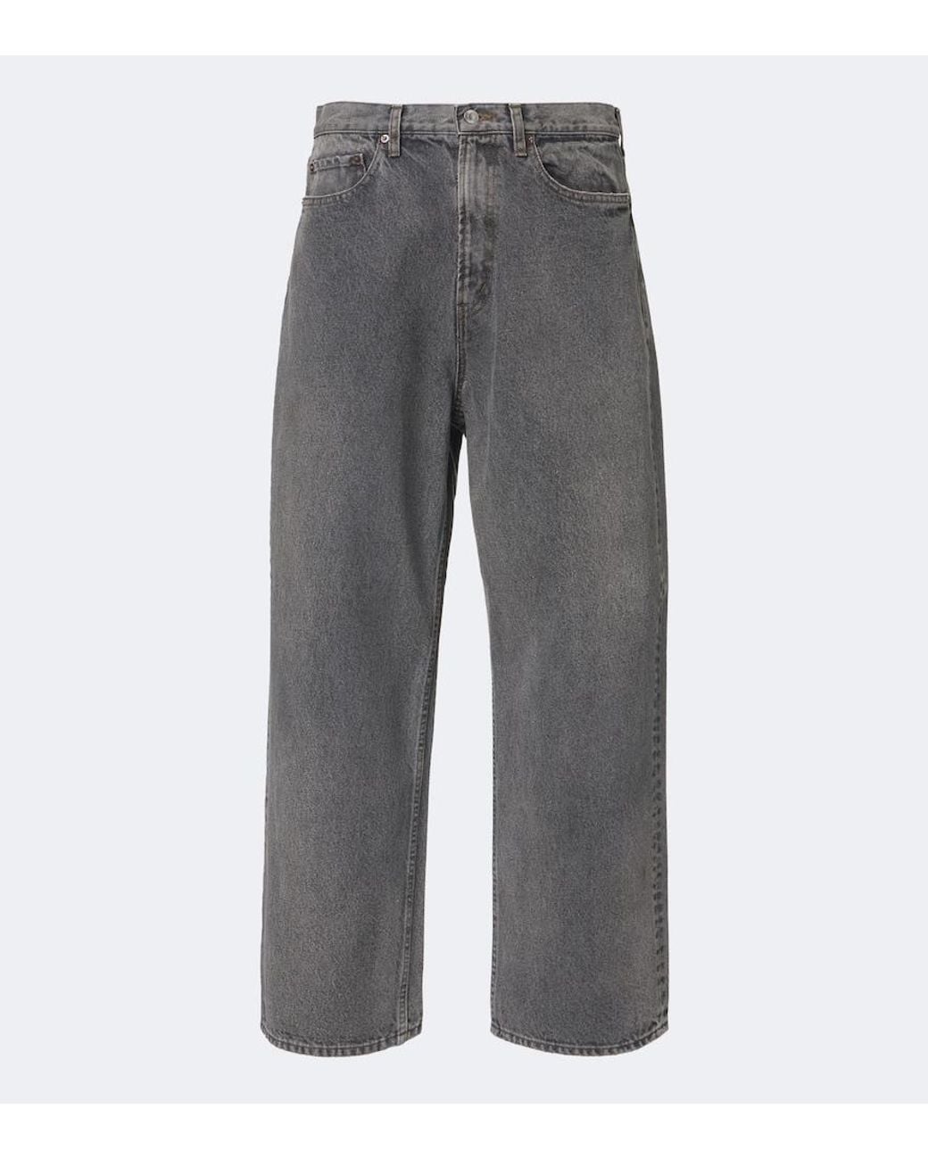 A.PRESSE Gray Wide-Leg Jeans for men