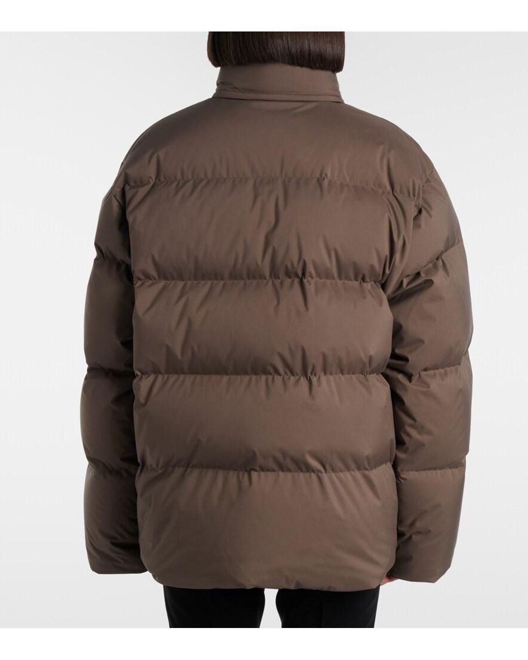 Saint Laurent Brown Technical Canvas Down Ski Jacket