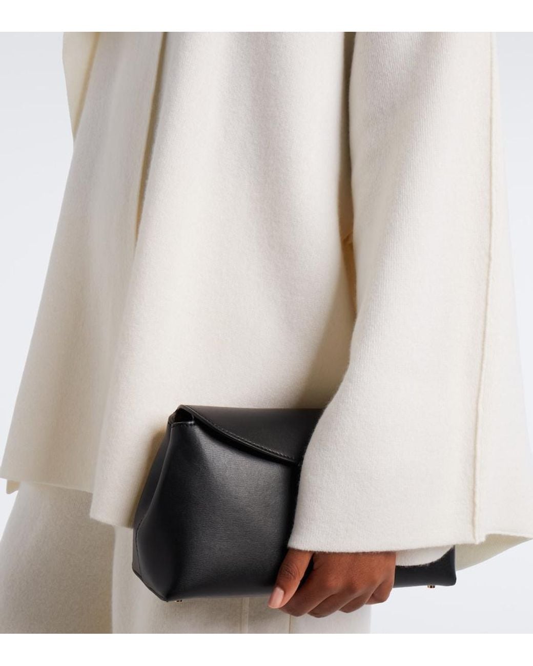 Lisa Yang White Nessa Draped Cashmere Cardigan