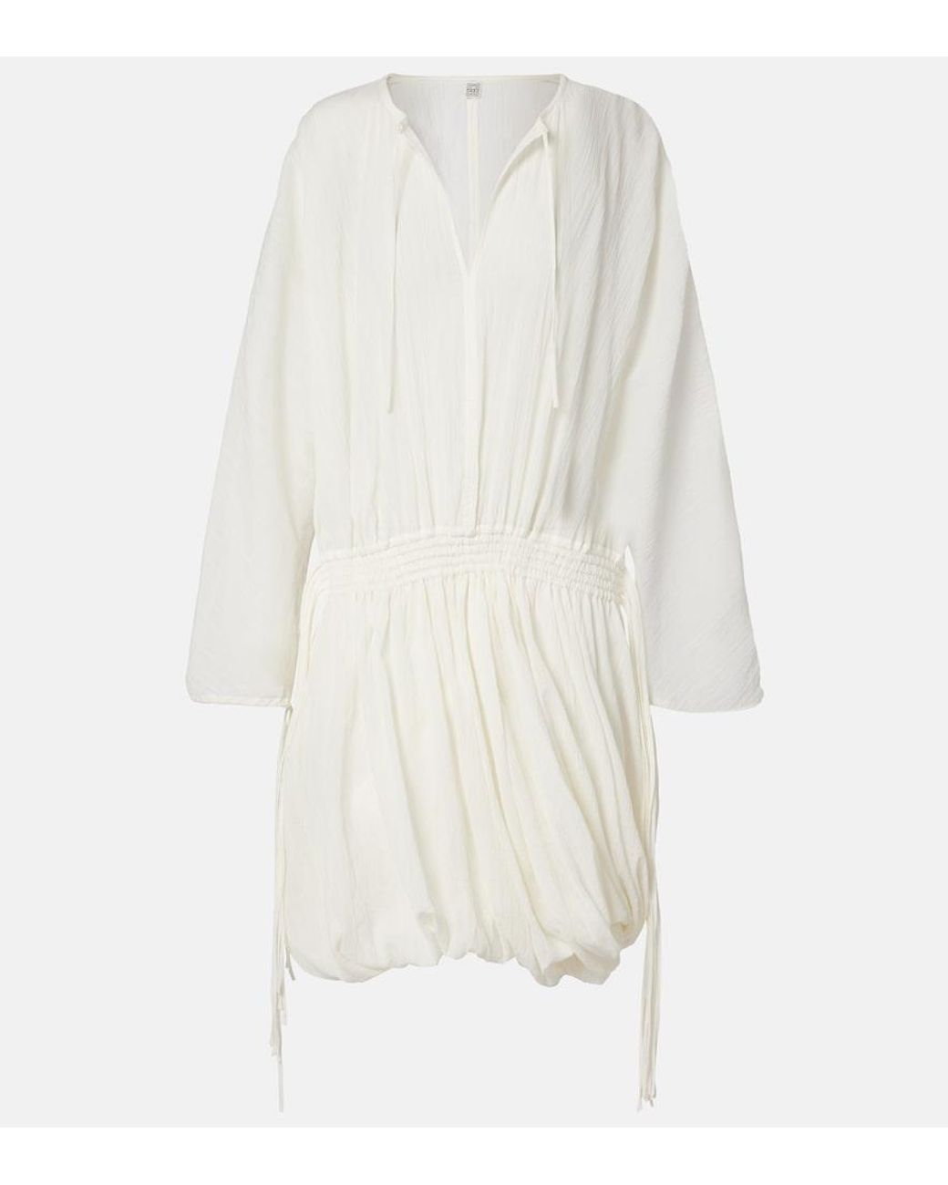 Totême White Cotton Minidress