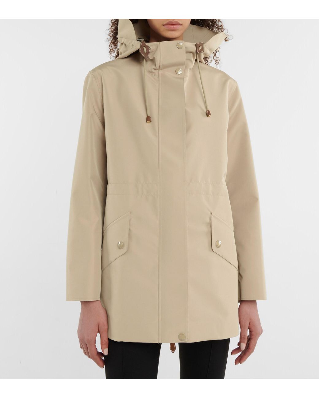 Burberry Synthetic Oversized Nylon Hooded Rain Jacket in Brown (Natural) |  Lyst
