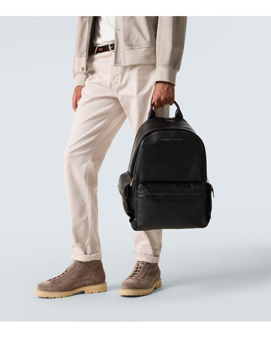 Zaino di Brunello Cucinelli in Black da Uomo