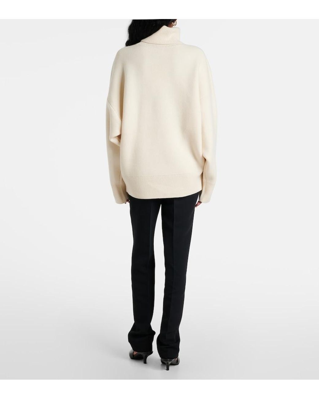 Totême Natural Wool And Cashmere-Blend Turtleneck Sweater