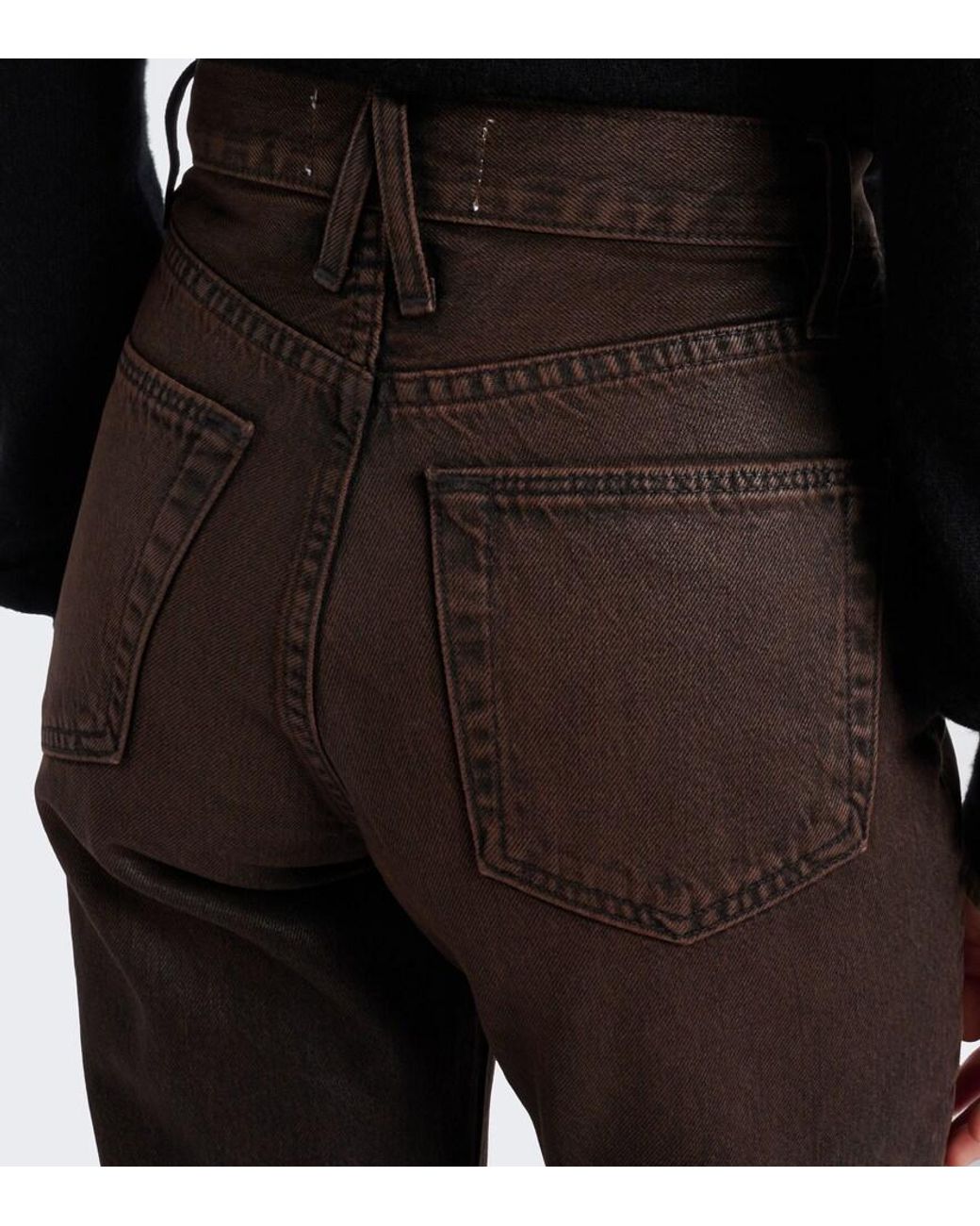 SLVRLAKE Denim Black London Straight Jeans