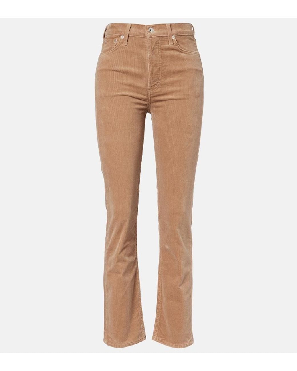 Citizens of Humanity Natural Blaine Cotton Corduroy Straight Pants