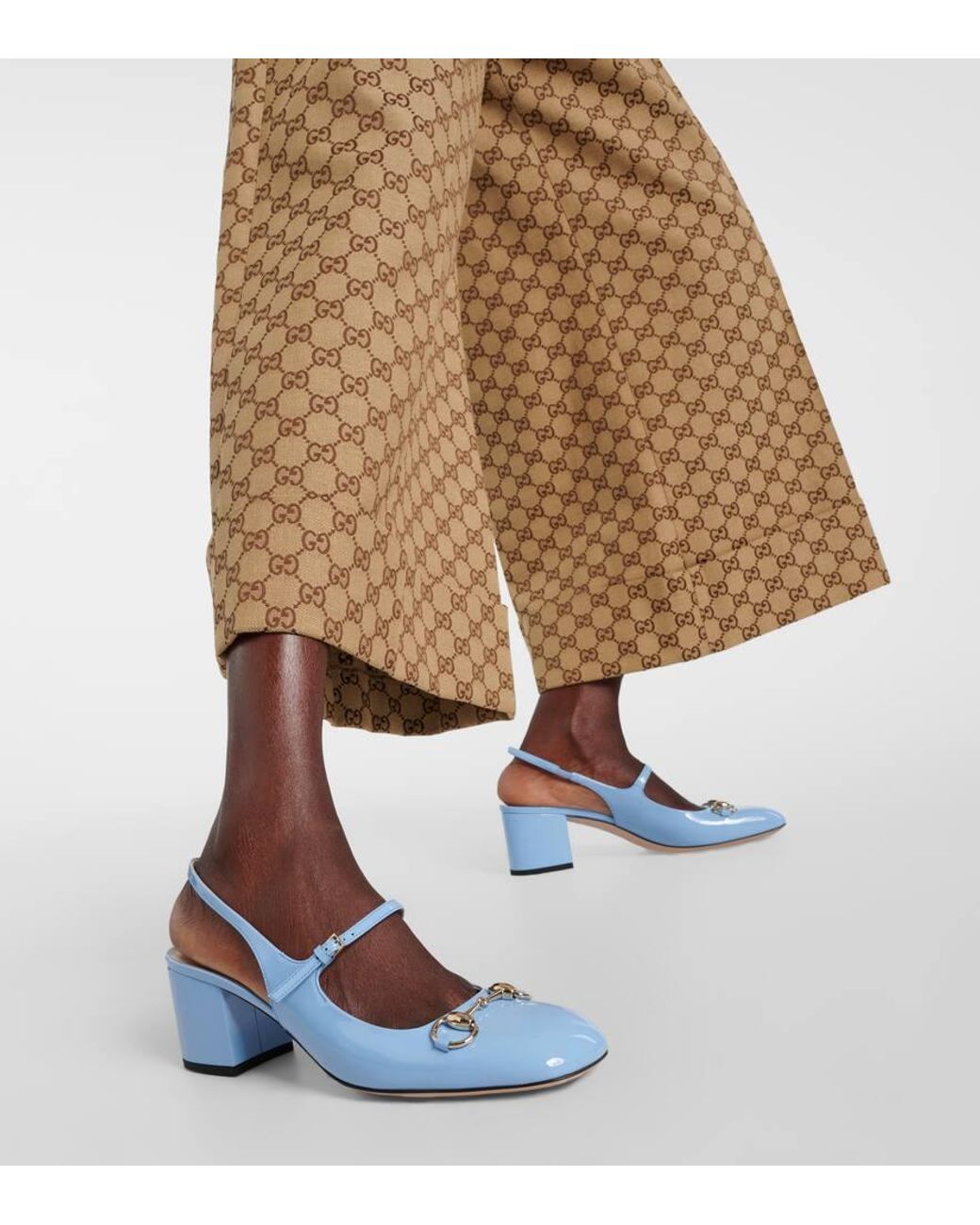 gucci-blue-Pumps-slingback-  display picture 3