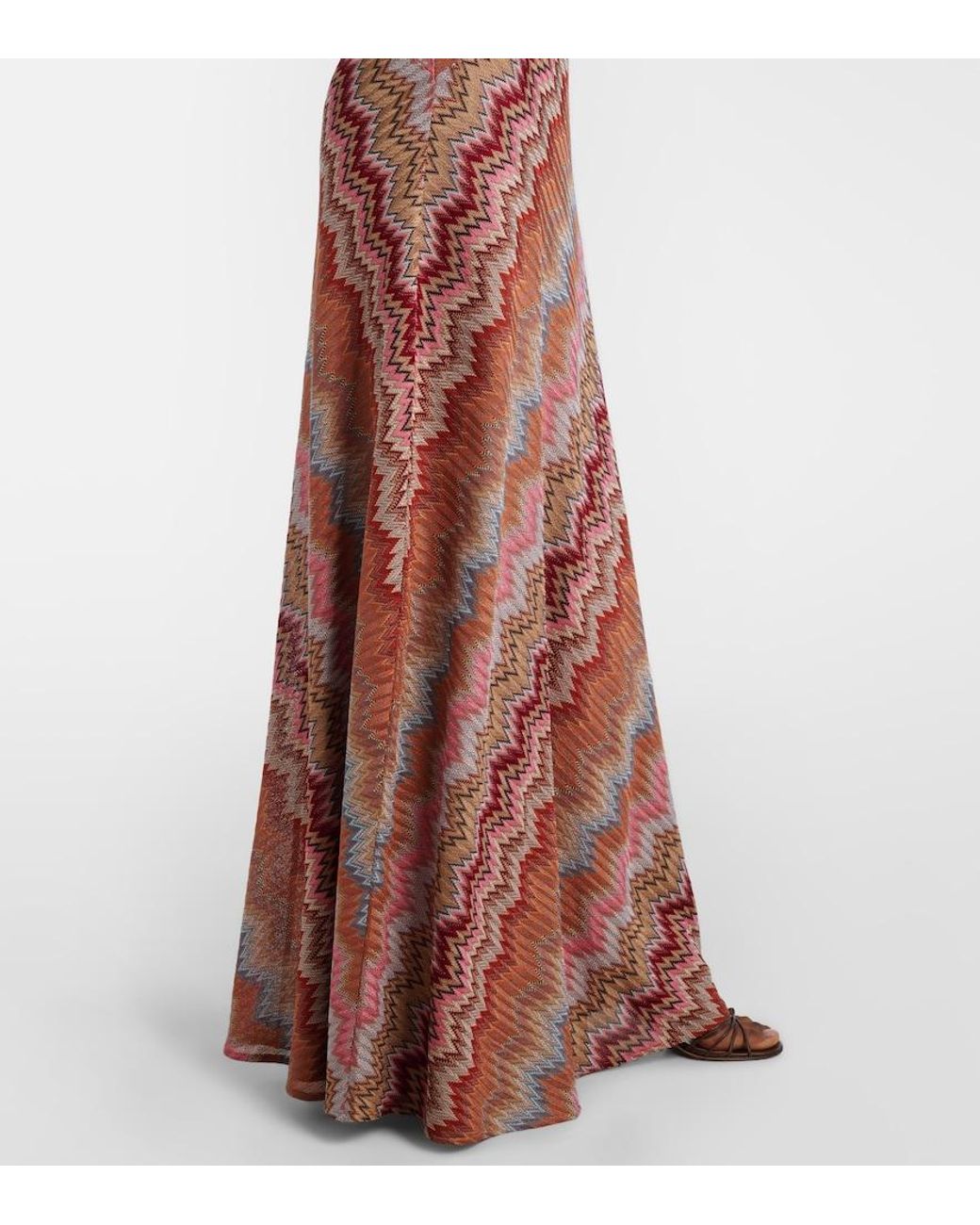 Missoni Red Zigzag Maxi Dress