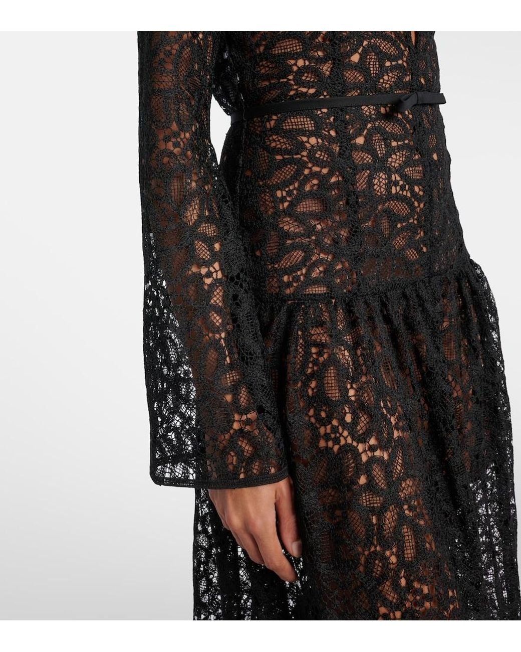 Giambattista Valli Black Lace Gown