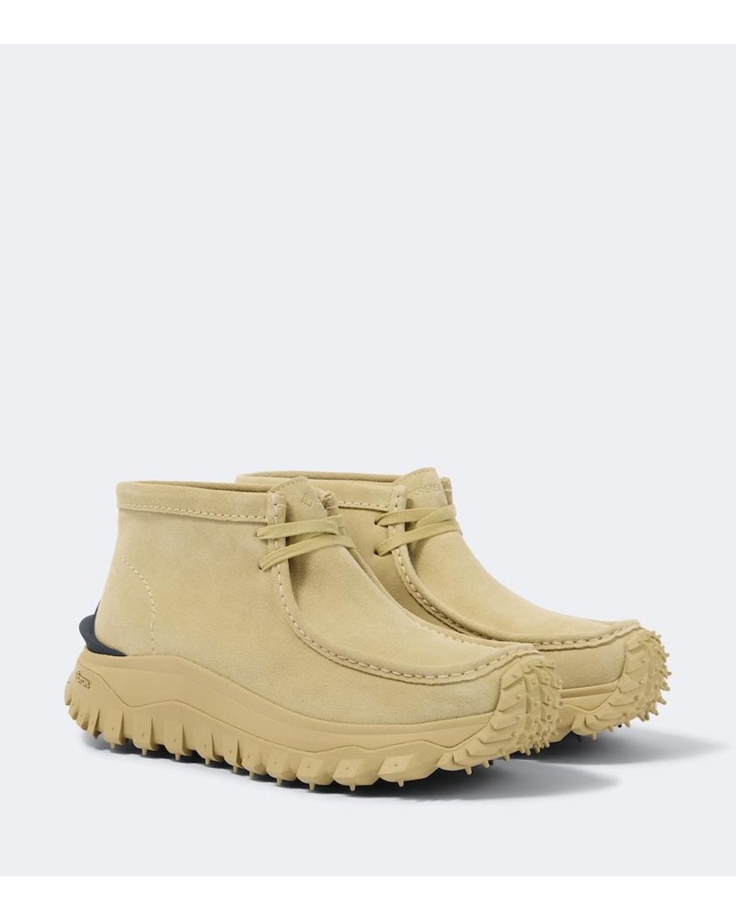 Moncler Natural X Clarks Trailgrip Wallabee Gtx Suede Sneakers for men