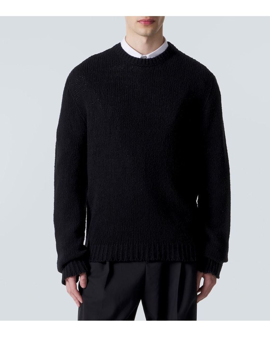 The Row Black Laing Silk Top for men