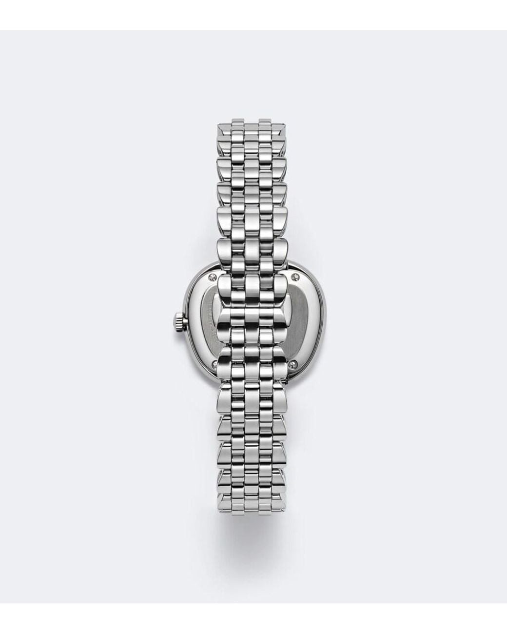 Piaget White Sixtie Embellished Stainless Steel Watch