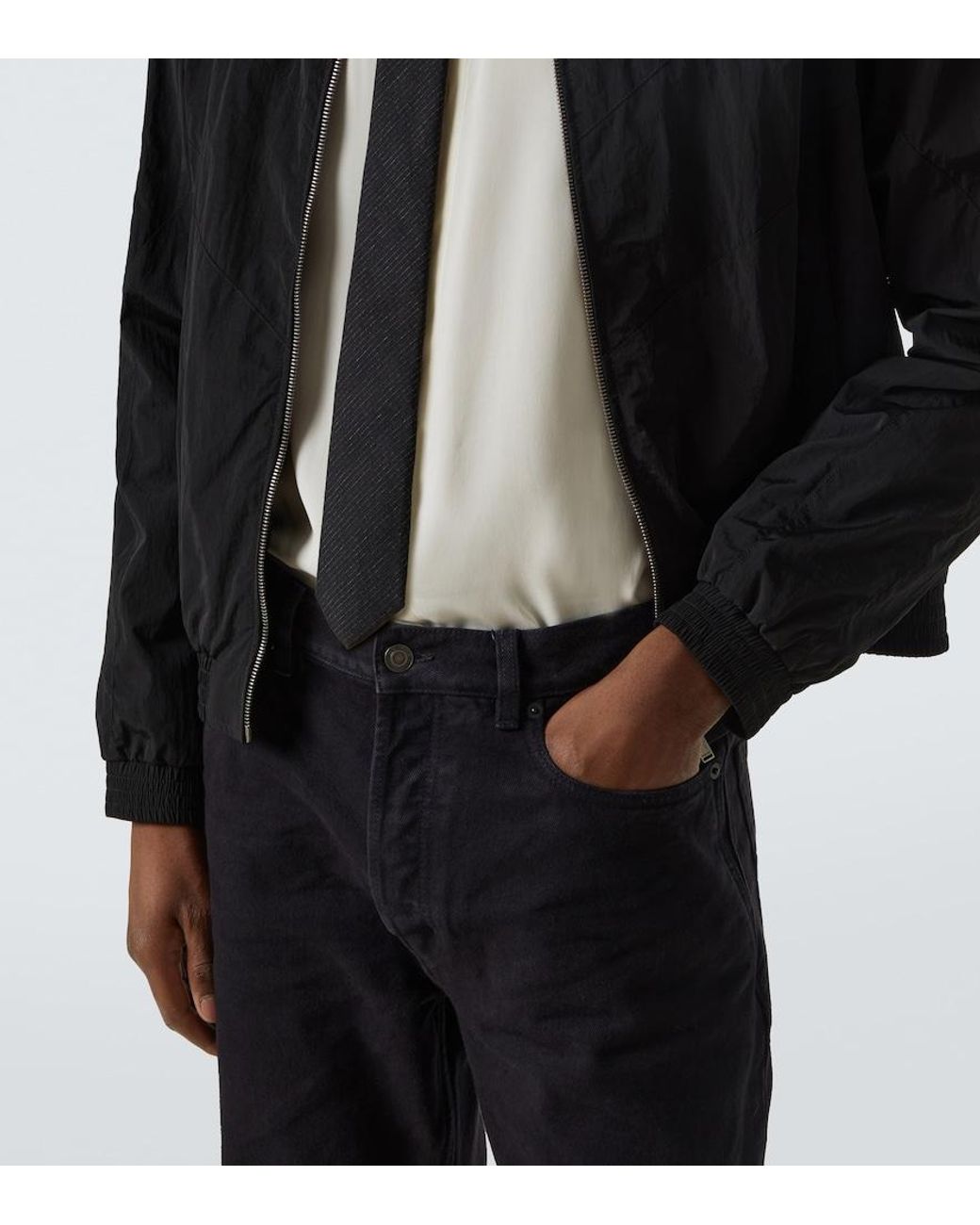 Saint Laurent Black Straight Jeans for men