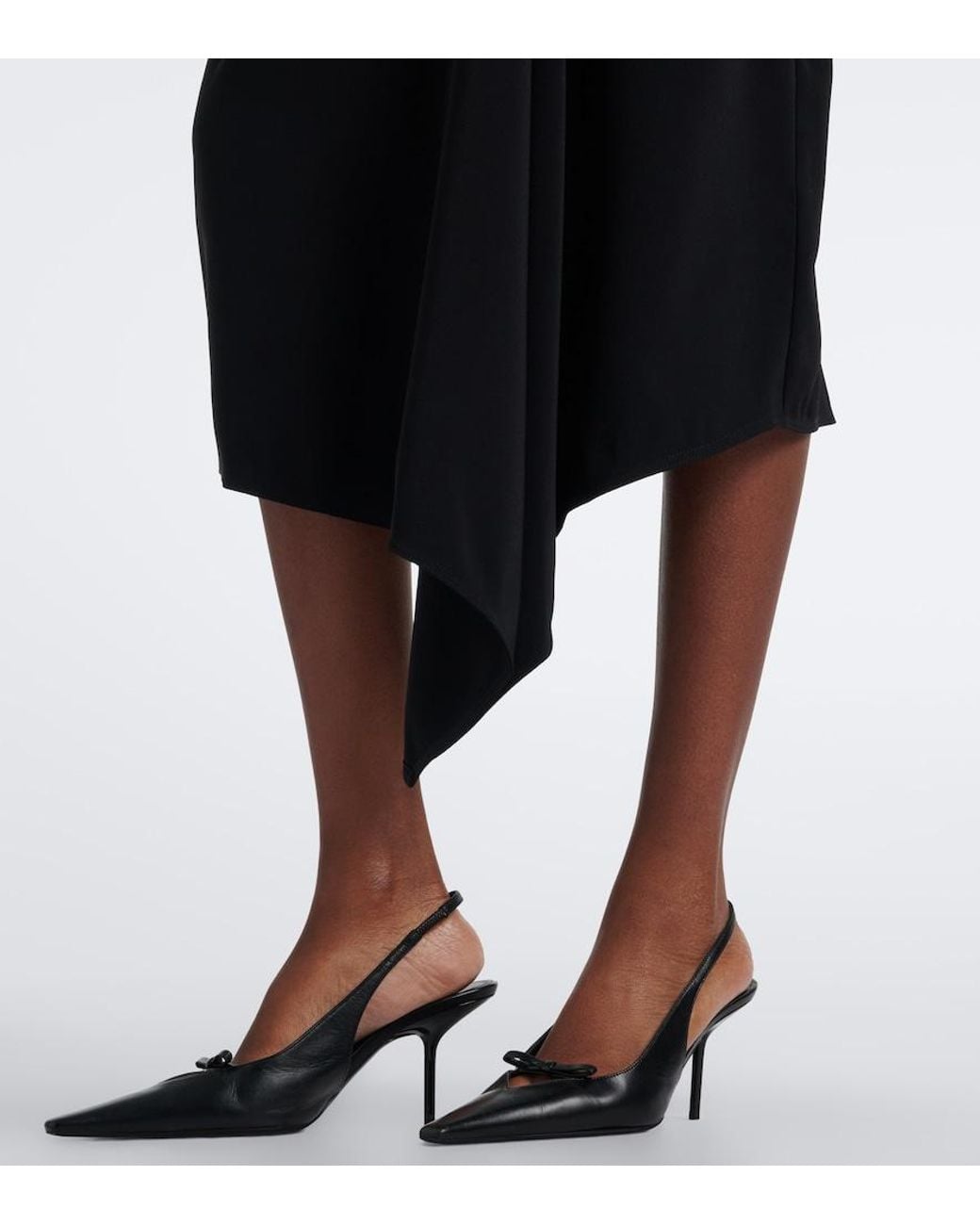 Veronica Beard Black Freja Embellished Midi Dress