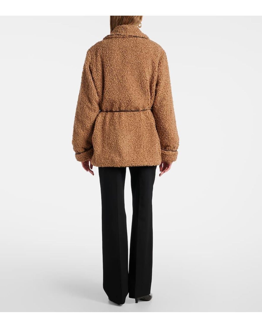 Jonathan Simkhai Brown Jacke Kimia Aus Teddyfleece