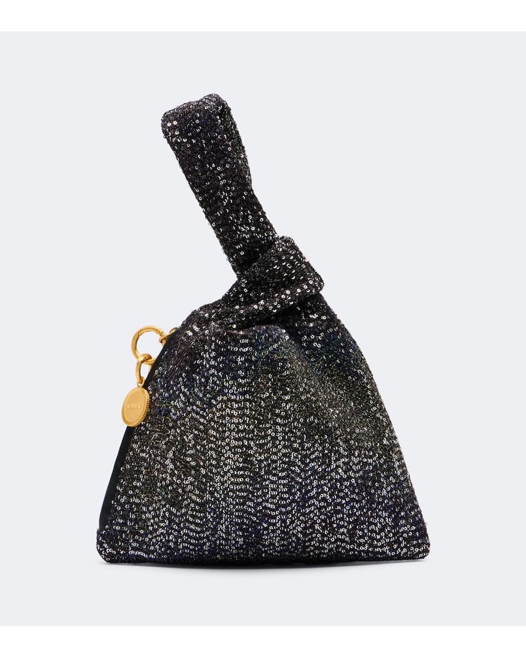 Missoni Black Sequined Top-Handle Bag