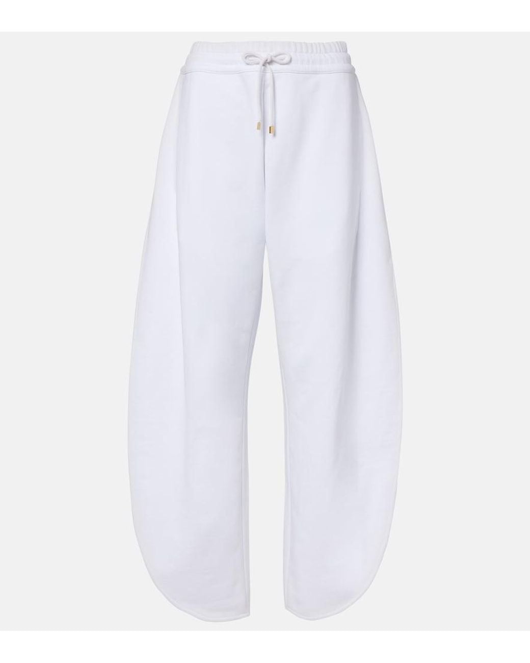 Alaïa White Cotton Jersey Sweatpants