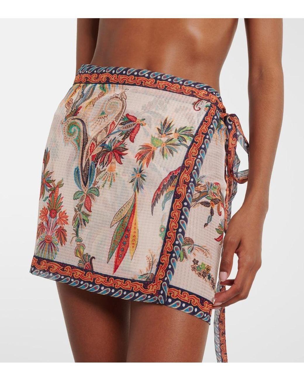 Etro Multicolor Paisley Wrap Skirt
