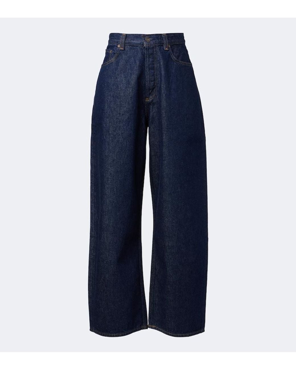 Agolde Blue Rounded Baggy Wide-Leg Jeans
