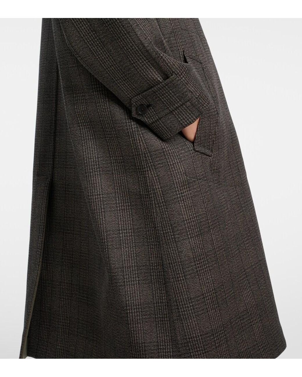 The Row Gray Palomar Reversible Wool And Silk Coat