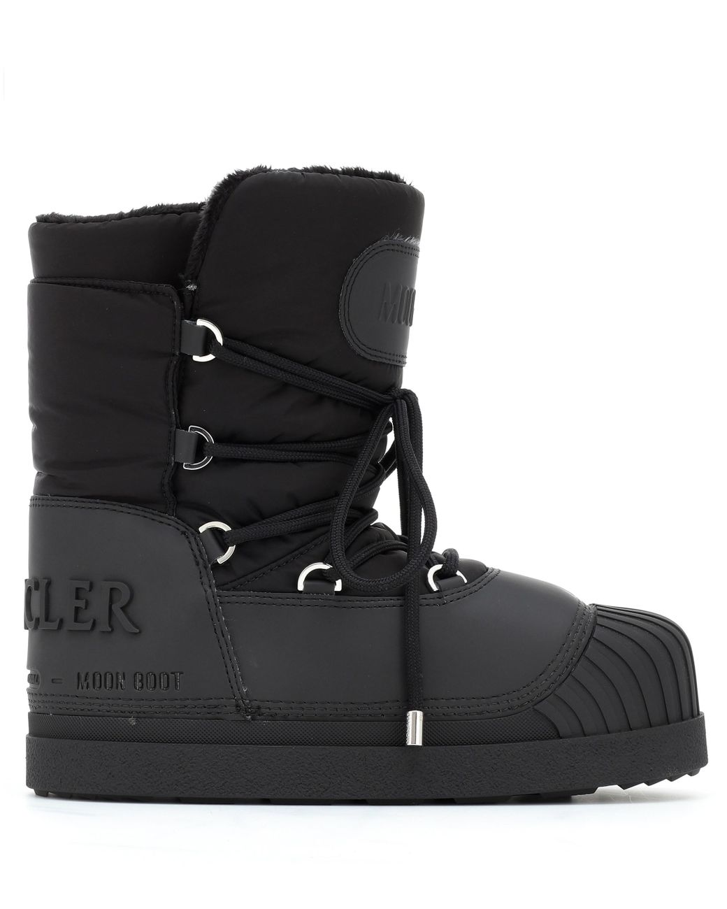 Moncler X Moon Boot Stiefel Uranus in Schwarz Lyst DE