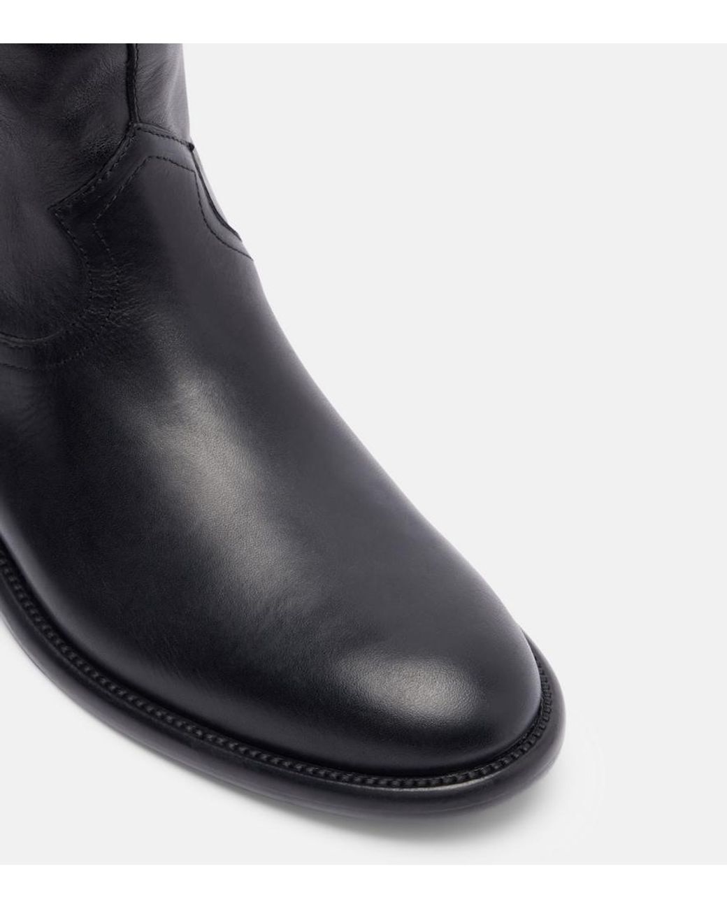 Paris Texas Black Montana Leather Knee-High Boots