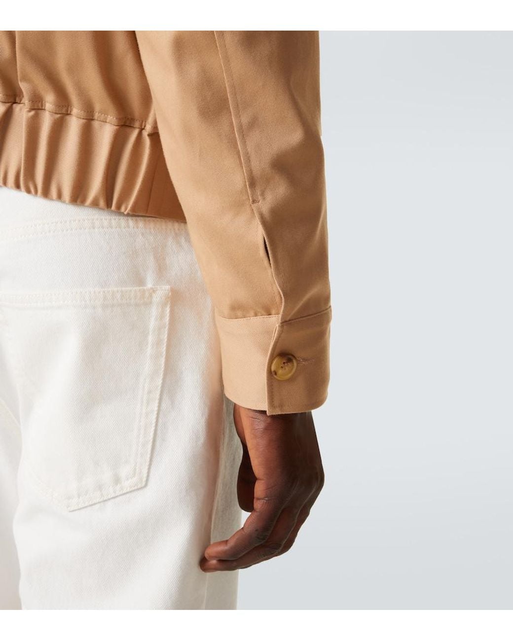 Gabriela Hearst Natural Cotton Blouson Jacket for men