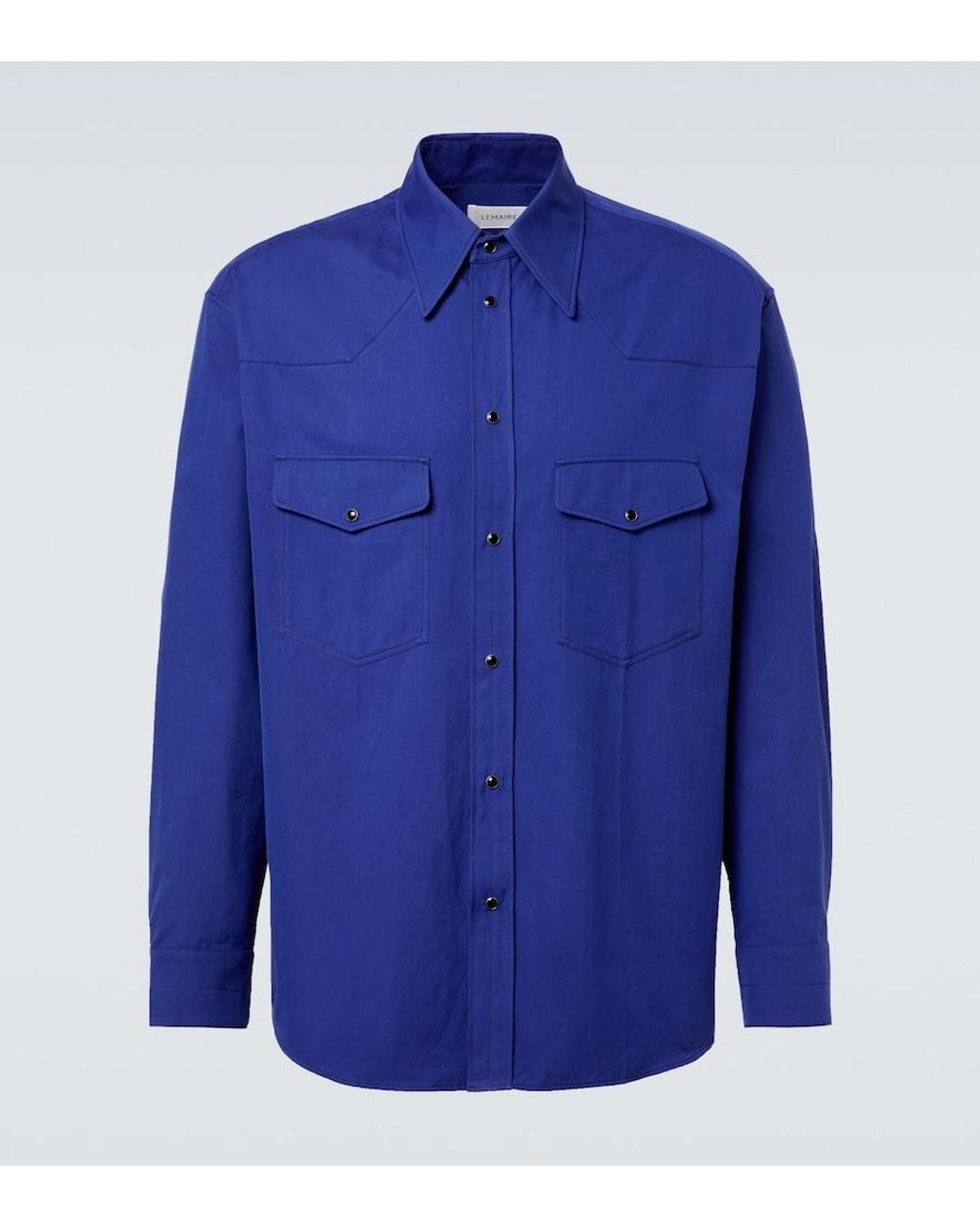 トップス LEMAIRE COTTON TWILL WORK SHIRT 17AW Lemaire Cotton Twill Western Shirt in Blue for Men | Lyst Canada