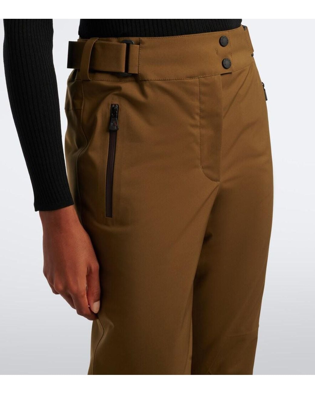 Moncler Brown Technical Ski Pants