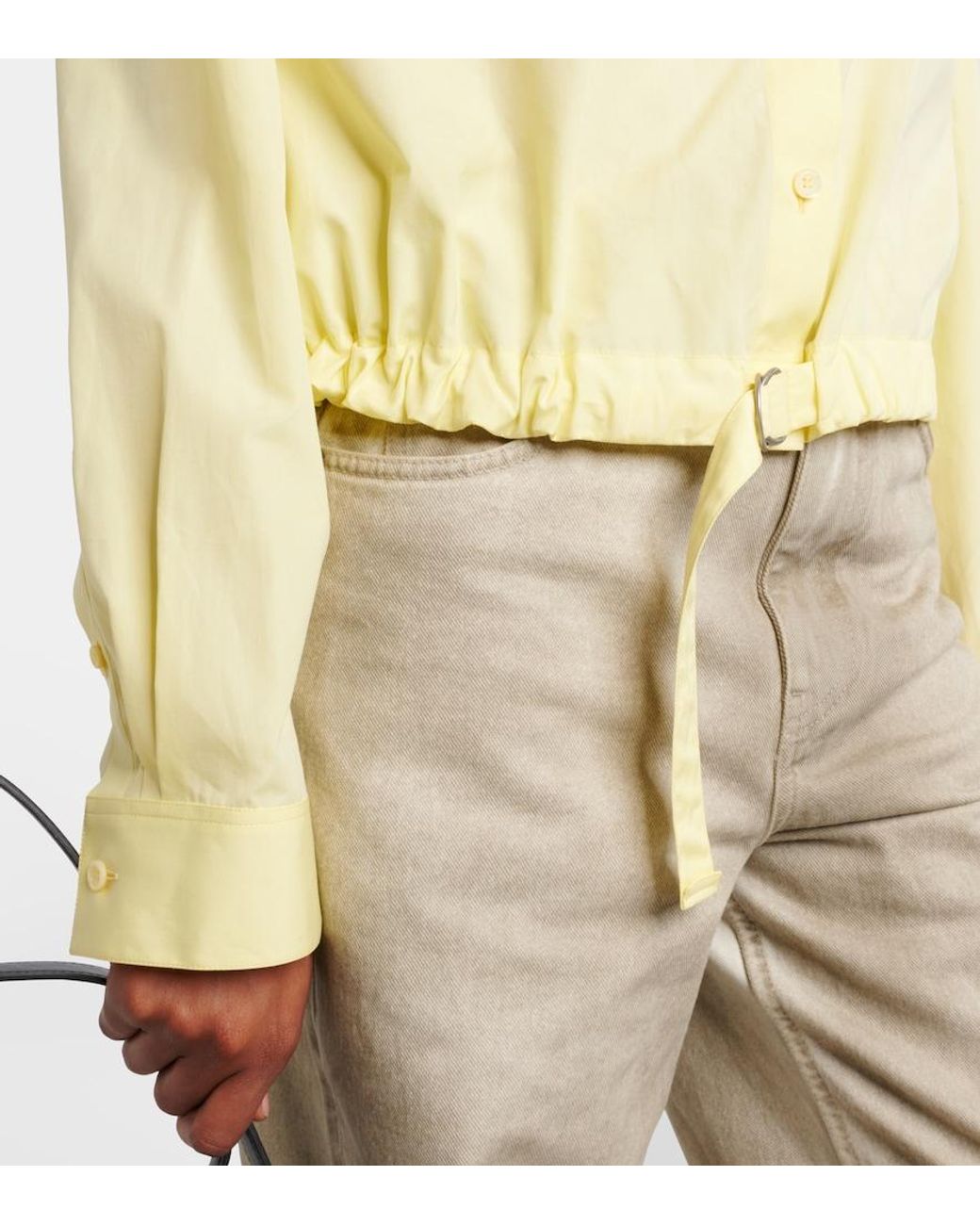 Loewe Yellow Double L Cotton Shirt