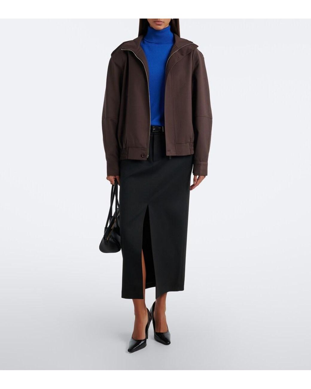 Frankie Shop Black Maybelle Pencil Skirt