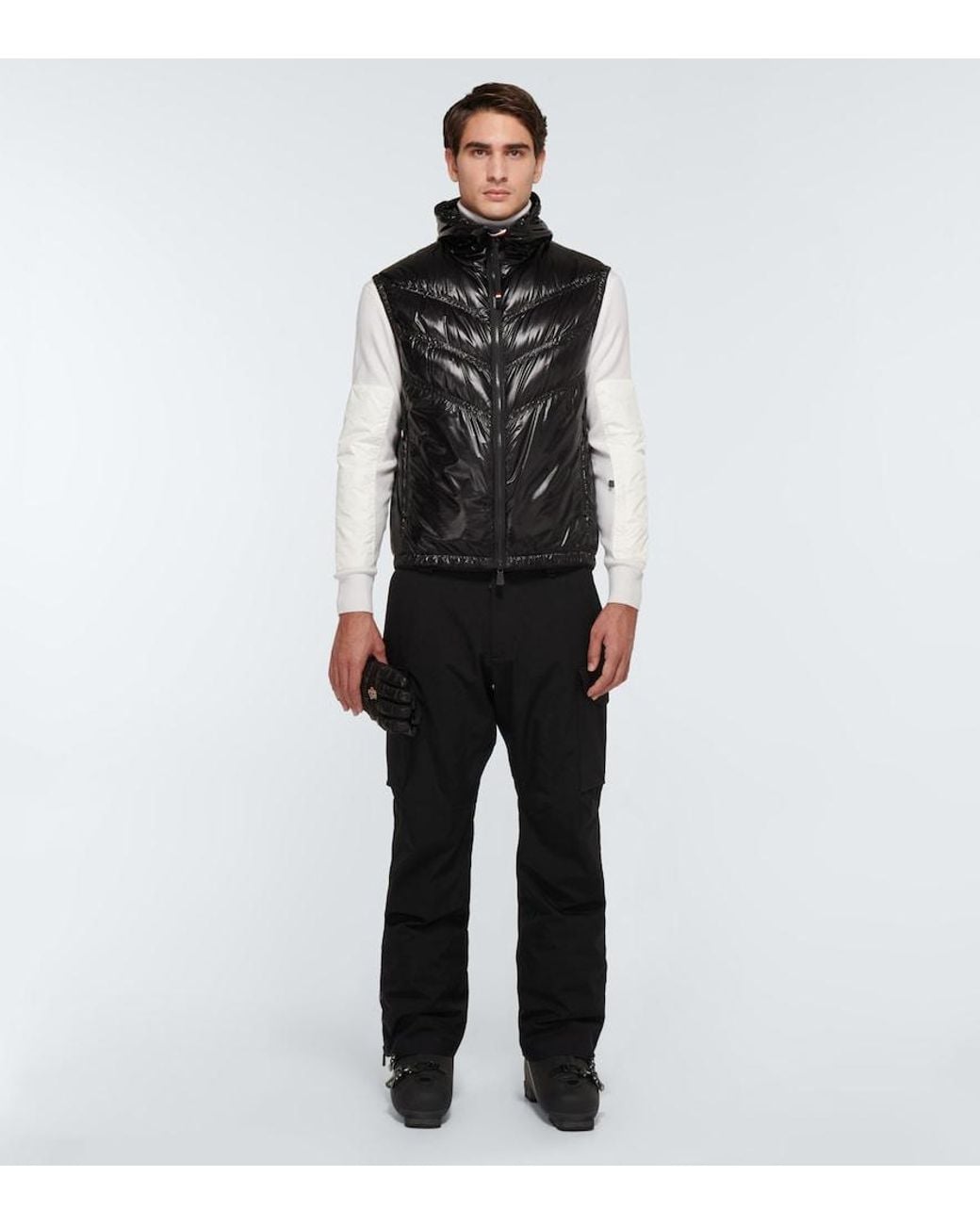 Moncler Black Salantin Technical Vest for men