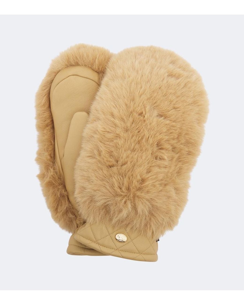 Goldbergh Natural Hill Leather Mittens