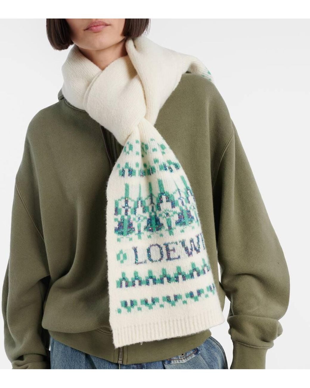 Sciarpa di Loewe in White