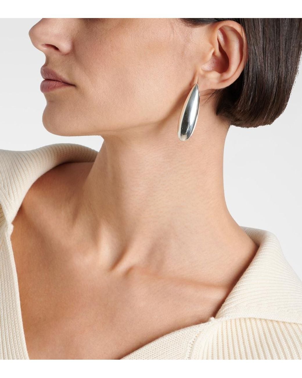 Bottega Veneta Blue Sterling Earrings
