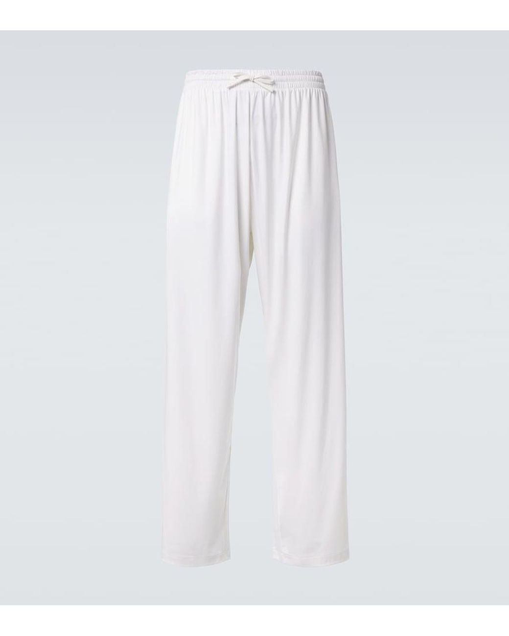 Gucci White Jersey Sweatpants for men